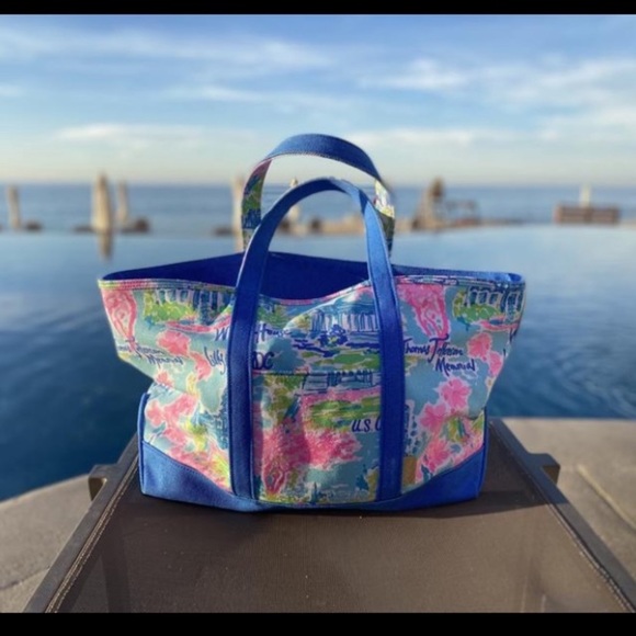 Lilly Pulitzer Lilly loves DC Mercato tote - Picture 11 of 13
